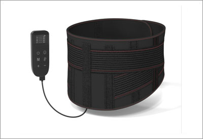 Back support massager belt